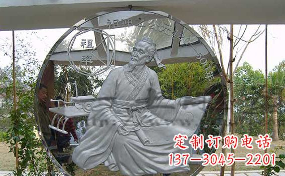 张掖校园不锈钢名人浮雕