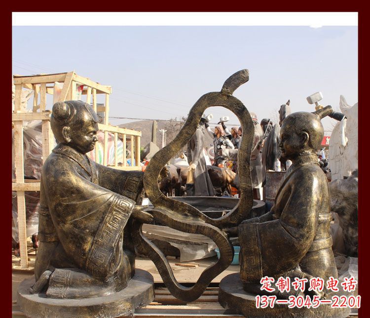张掖校园孔融让梨铜雕
