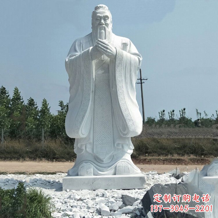 张掖校园孔子人物雕像