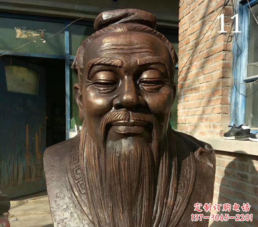 张掖校园名人铜雕 人物雕塑