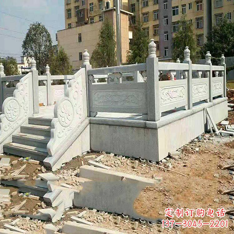 张掖校园青石升旗台