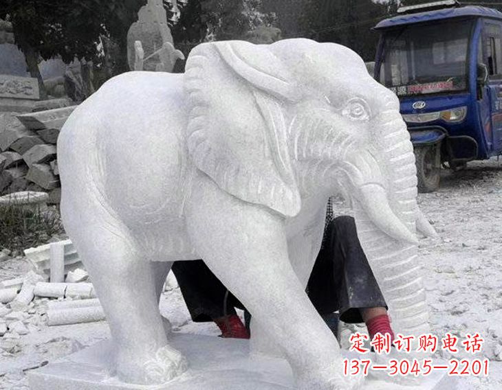 张掖写实大象石雕