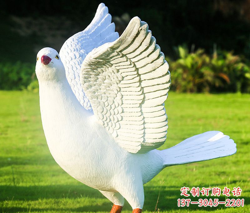 张掖写真雕塑和平鸽