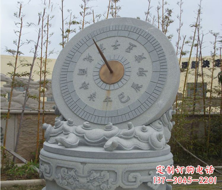 张掖学校大理石日晷石雕 (5)