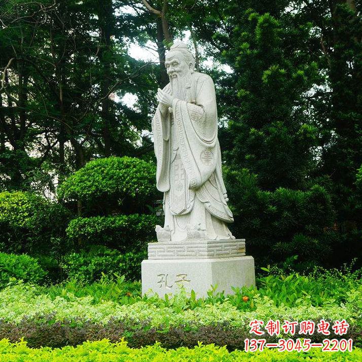 张掖学校名人铜像雕塑 孔子铜像雕塑
