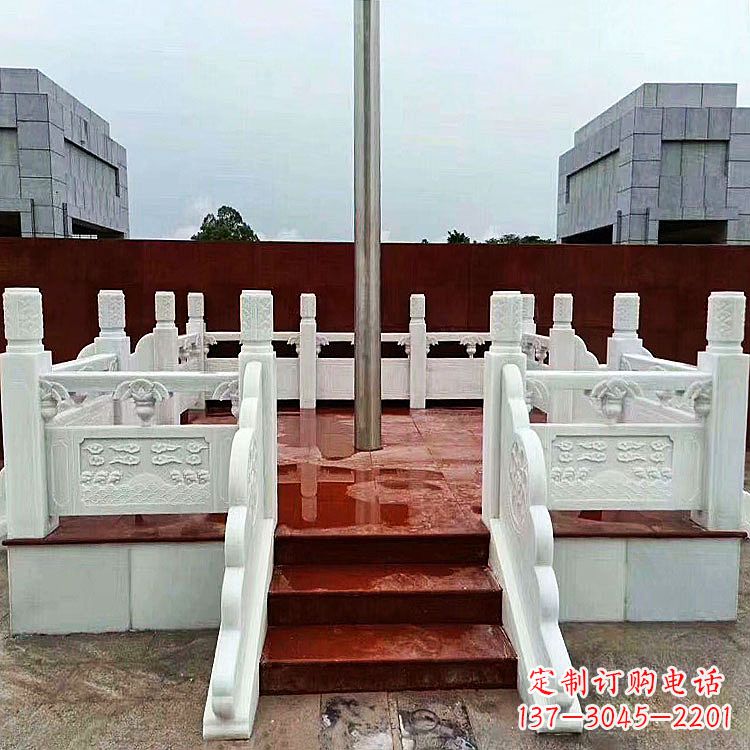 张掖学校石雕升旗台
