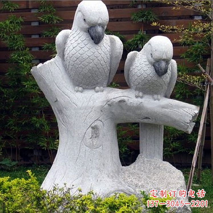 张掖鹦鹉大理石雕塑