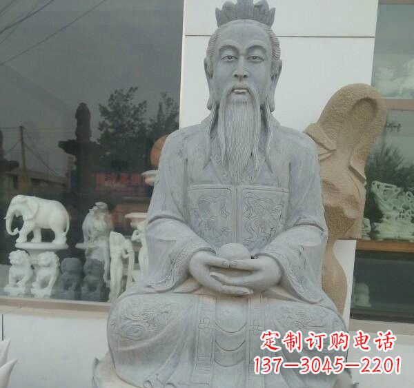 张掖元始天尊神像石雕