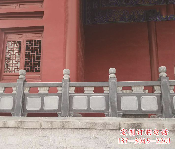 张掖园林仿古石栏板景观石雕 (8)