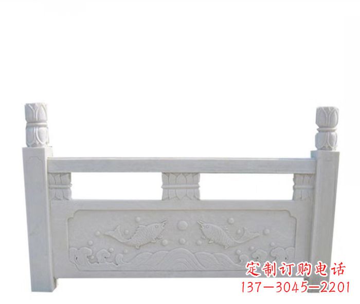 张掖园林汉白玉石浮雕栏板