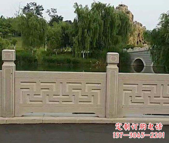 张掖园林景观大理石栏板石雕 (4)