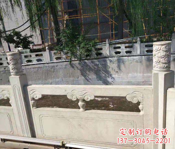 张掖园林景观大理石栏板石雕 (6)