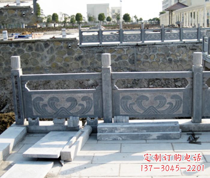 张掖园林景观大理石栏板石雕 (11)