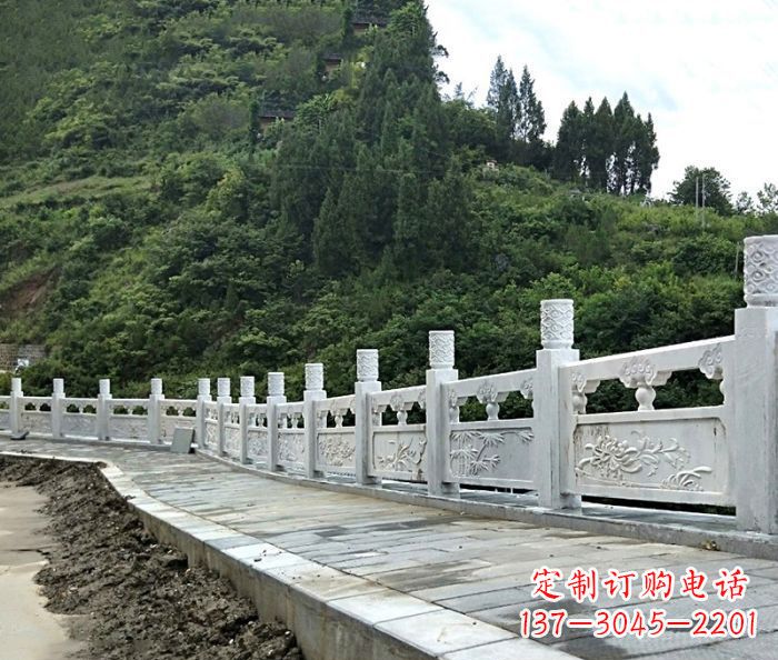 张掖园林景观大理石栏板石雕_2
