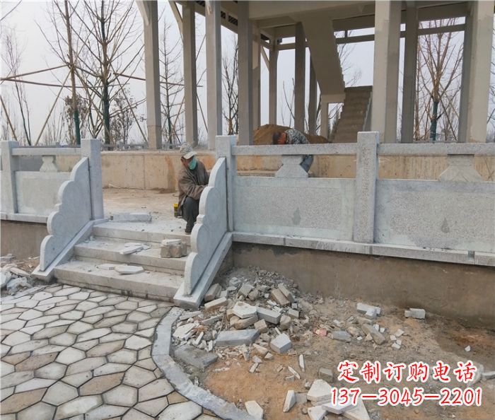 张掖园林景观大理石桥栏板石雕_2 (2)