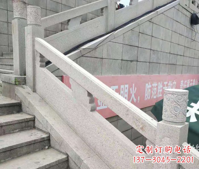 张掖园林景观大理石桥栏板石雕_1 (2)