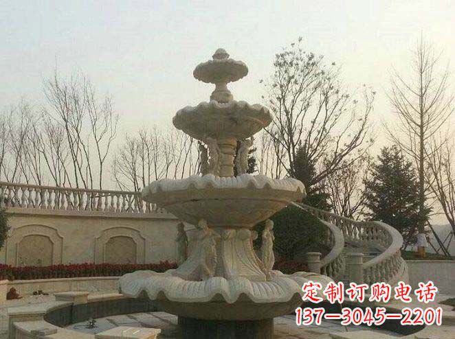 张掖园林景观大型喷泉石雕 (2)