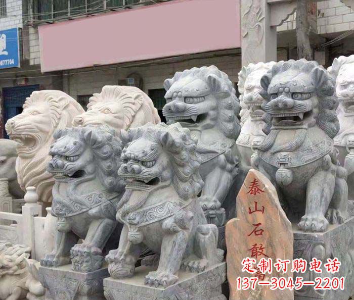 张掖园林景观仿古狮子石雕