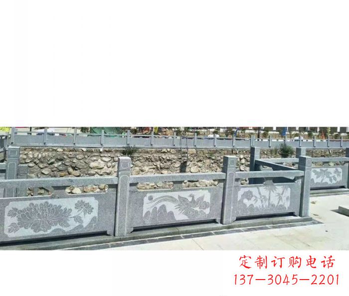 张掖园林景观仿古石雕栏板 (5)