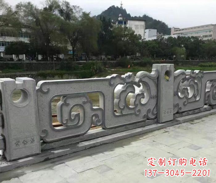 张掖园林景观仿古石雕栏板_1