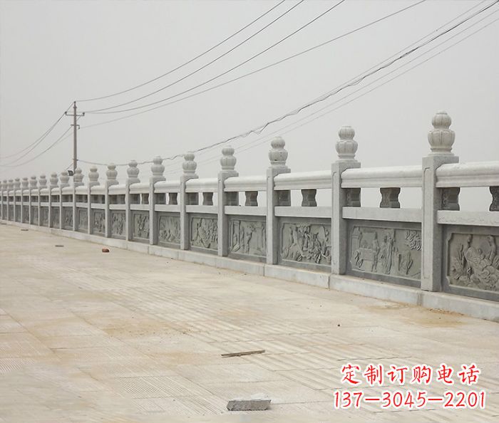 张掖园林景观仿古石雕栏板_2