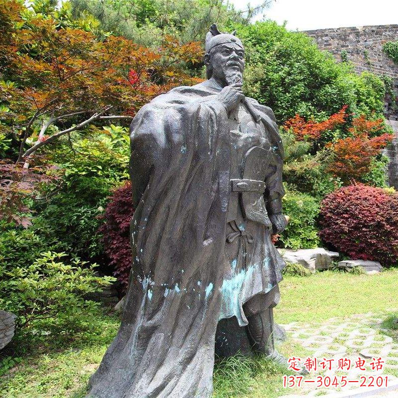 张掖园林历史人物明太祖朱元璋雕塑