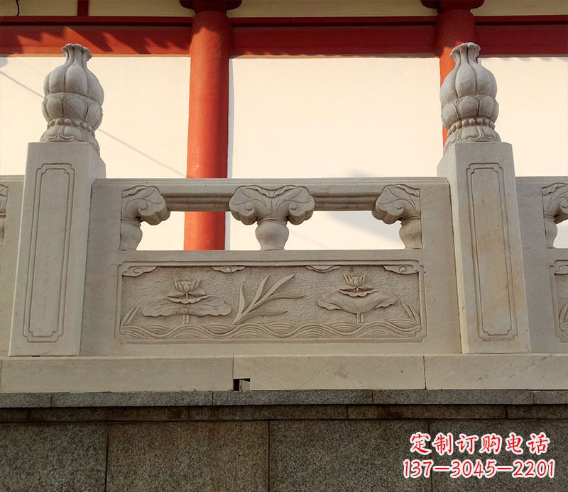 张掖园林石浮雕栏板景观石雕 (2)