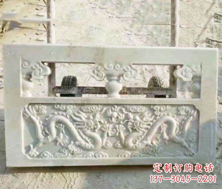 张掖园林石浮雕栏板景观石雕