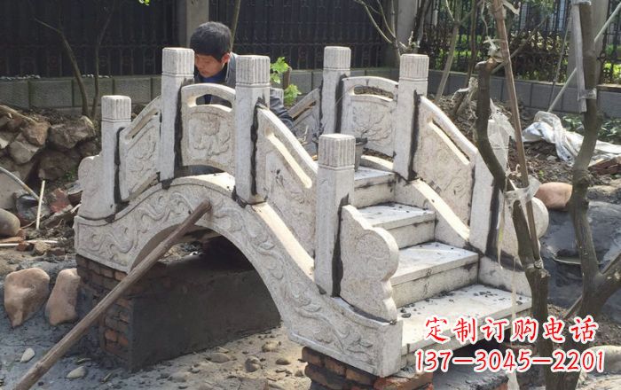 张掖园林小型石拱桥 (2)