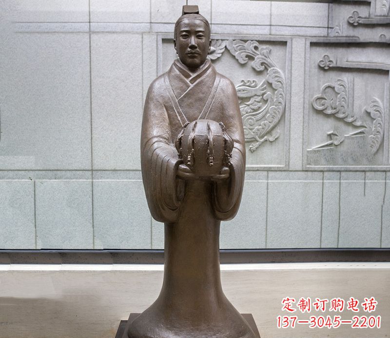 张掖张衡科学家 人物铜雕