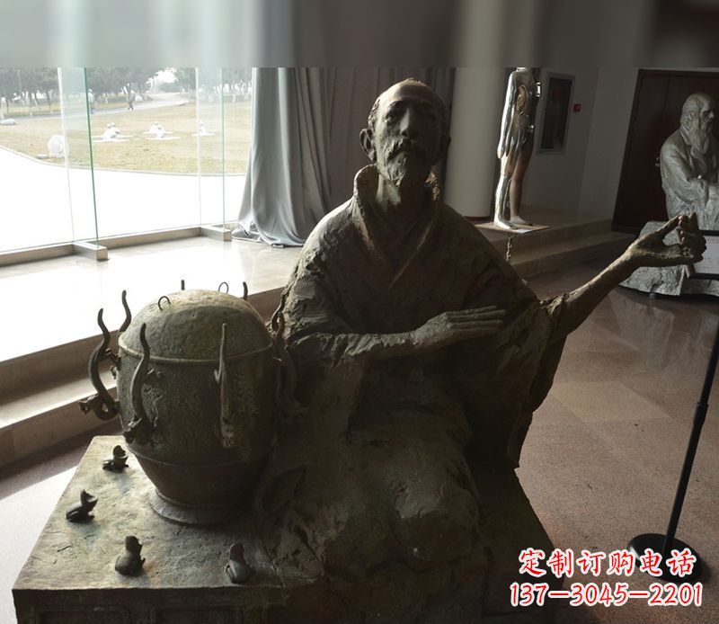 张掖张衡铜雕