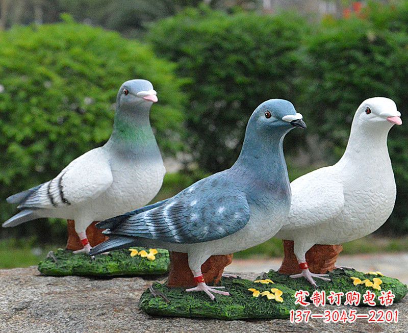 张掖长春和平鸽雕塑
