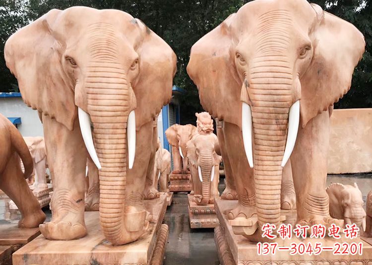 张掖招财大象石雕