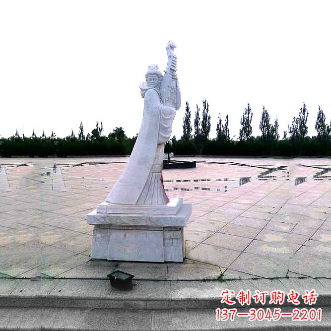 张掖中国古代四大美女之王昭君广场石雕塑