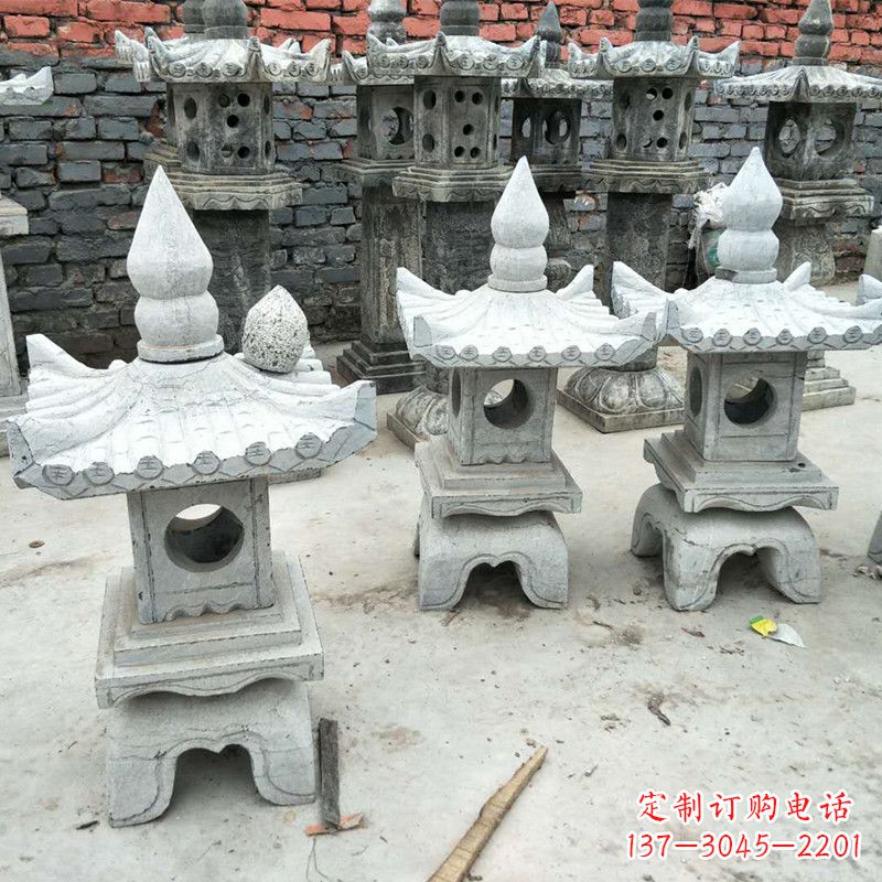 张掖中式庭院石雕灯笼