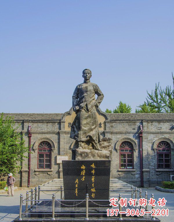 张掖周恩来伟人铜雕