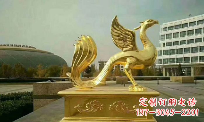 张掖朱雀铜雕
