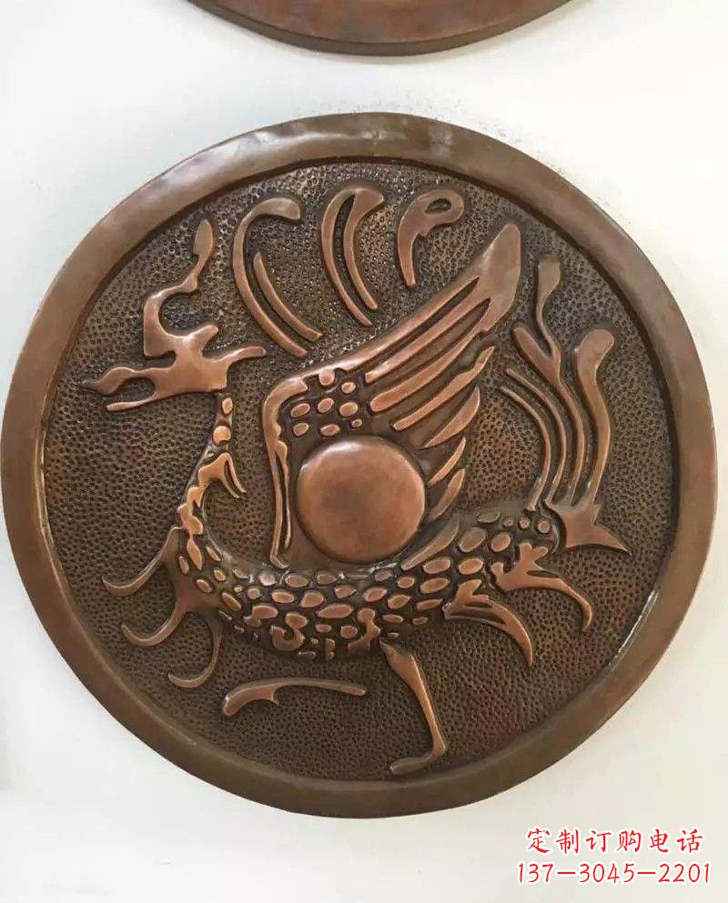 张掖朱雀铜浮雕