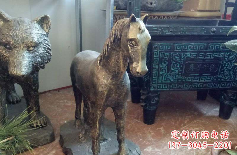 张掖铸铜马雕塑222