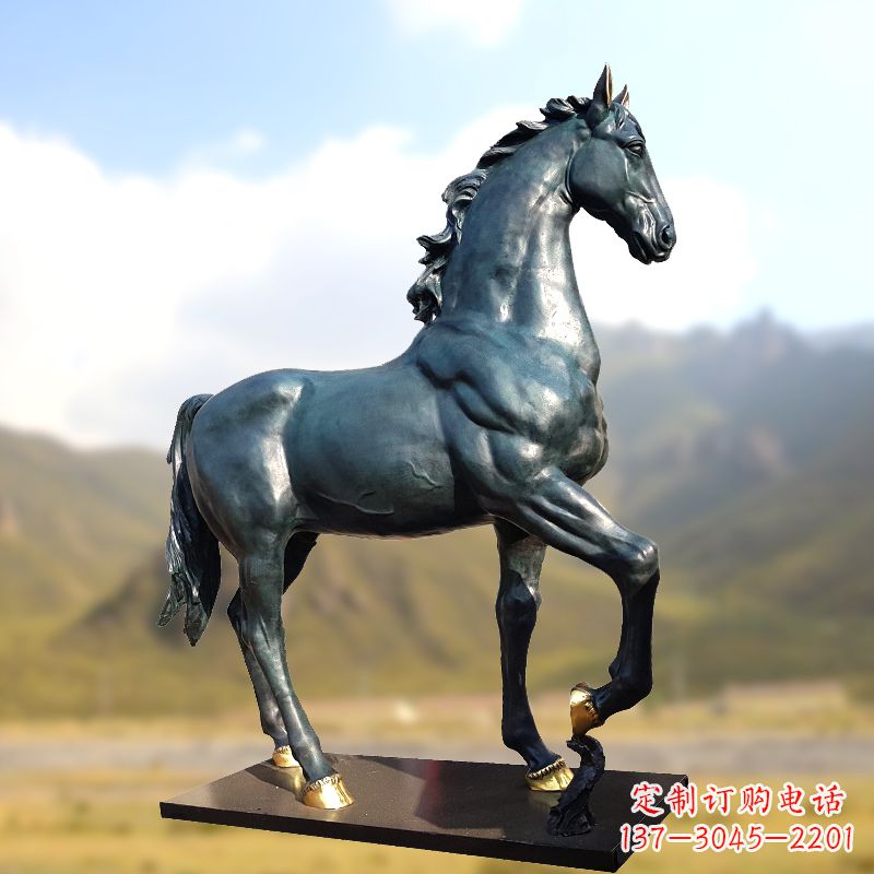 张掖铸铜马铜雕塑