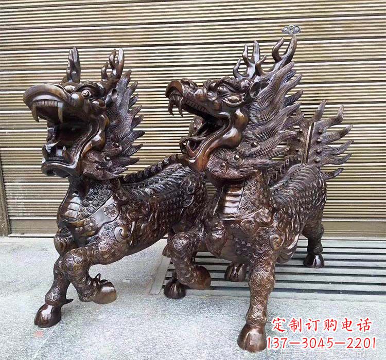 张掖铸铜铜麒麟