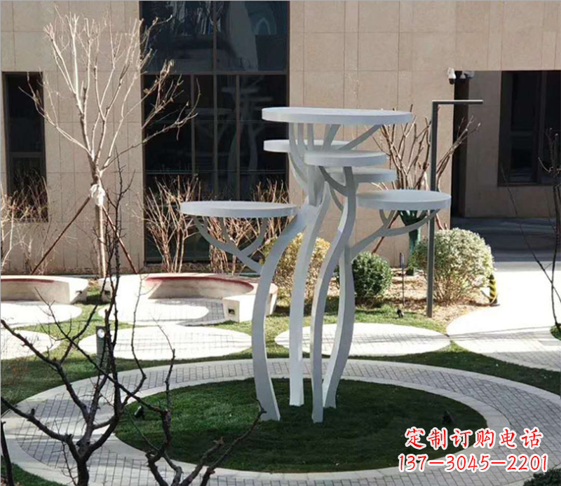 张掖不锈钢蘑菇景观雕塑