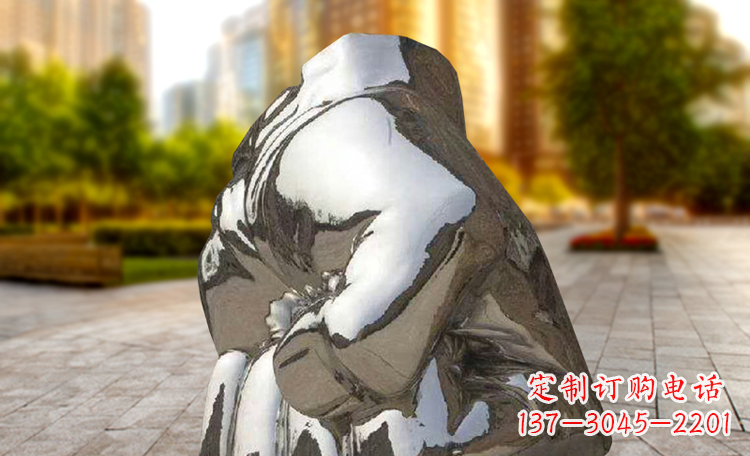 张掖不锈钢拳头广场景观雕塑