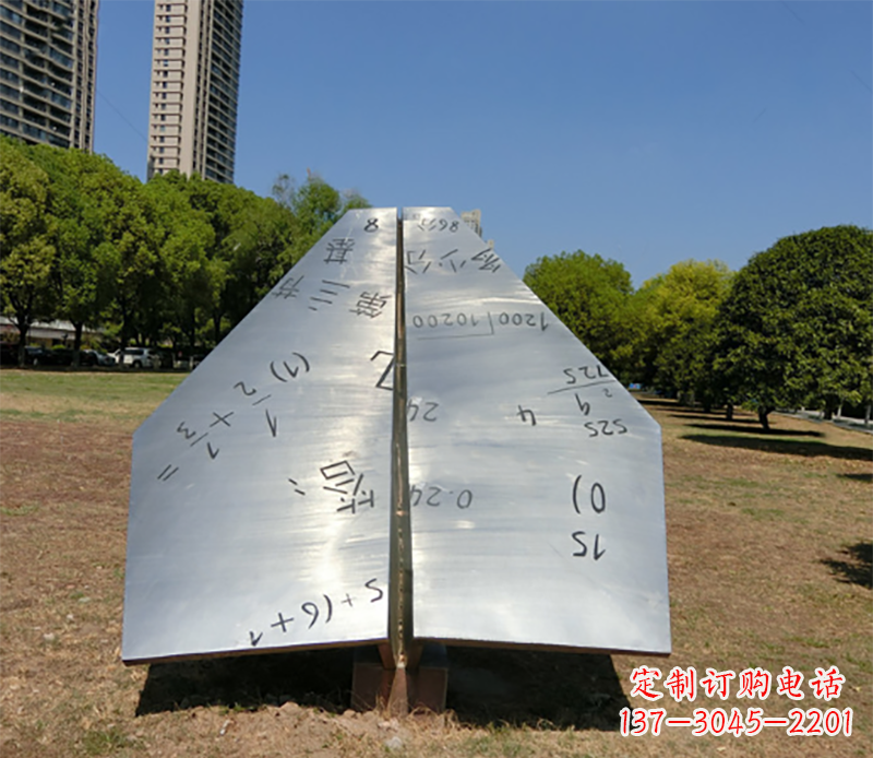 张掖不锈钢细节飞机雕塑