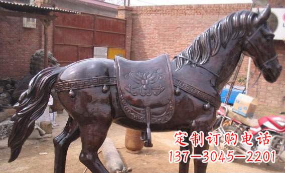 张掖紫铜马公园铜雕