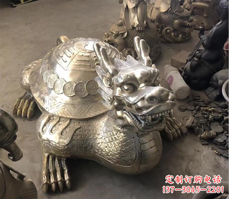 张掖龙龟铜雕塑
